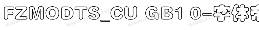 FZMODTS_CU GB1 0字体转换